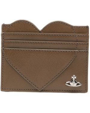 Vivienne Westwood Heart Card Holder - Brown