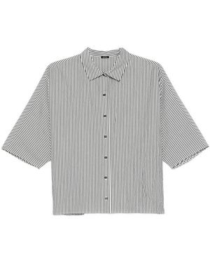 Apuntob Striped Cotton Shirt - Grey