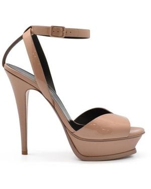 Saint Laurent Tribute Lips Sandalen Roze - Meerkleurig