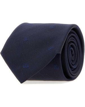 Gucci Midnight Jacquard Tie - Blue