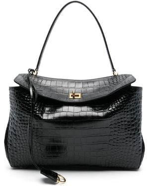 Balenciaga Rodeo Top Handle M Shoulder Bag - Black