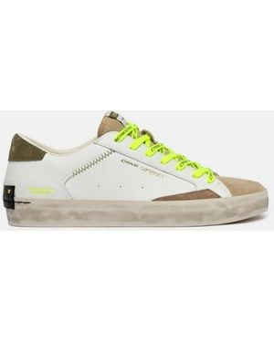 Crime London Distressed Army Green - Gelb