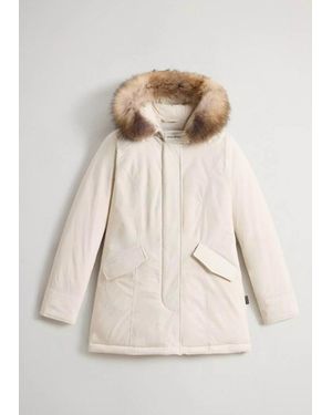 Woolrich Luxury Arctic Raccoon Parka - Natural