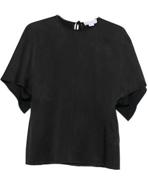 Stella McCartney Satin Silk Top - Black