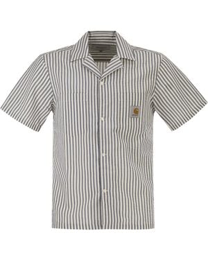 Carhartt Striped Cotton Shirt - Gray