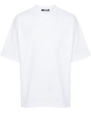 Jacquemus Crewneck T -Shirt mit Applikat - Weiß