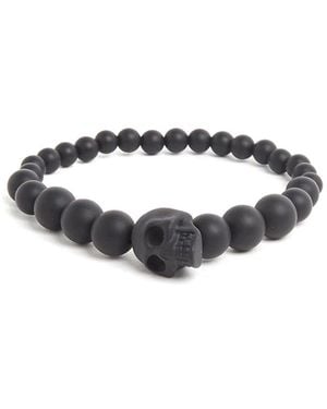 McQueen Skull multi-beaded bracelet - Schwarz