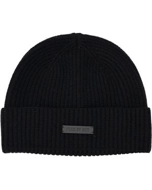 Fear Of God Berretto Con Applicazione - Nero