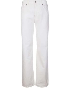 Haikure Jeans With Logo Patch - White