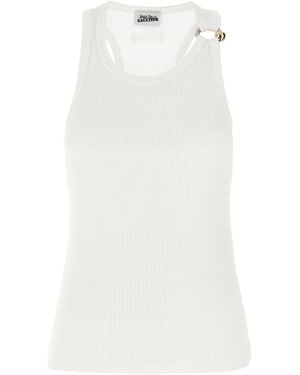 Jean Paul Gaultier 'black Piercing' Tanktop - Wit
