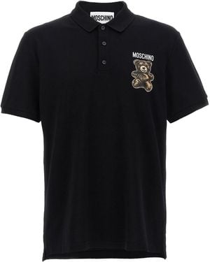 Moschino Teddy Polo -Hemd - Schwarz
