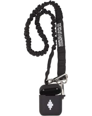 Marcelo Burlon Idee Regalo Airpods Case Uomo Poliuretano Nero - Black