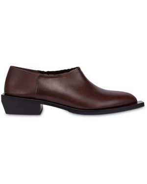 Moschino Slipper mit überbrochener Kante - Braun