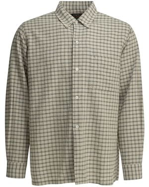 Beams Plus Camisa casual "Open Bd Sucker" de - Gris