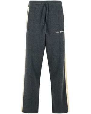 Palm Angels Dunkelgraue Wolle Mischhose