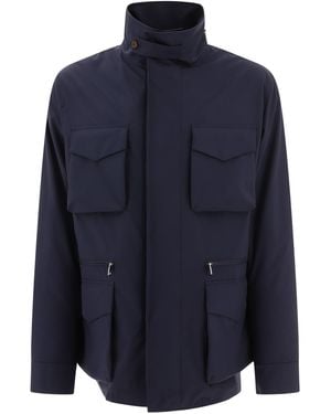 Dolce & Gabbana Technical Fabric Safari Jacket - Blue