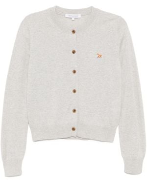 Maison Kitsuné Vest Met Logopatch - Wit