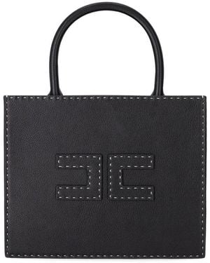 ハンドバッグ Elisabetta Franchi HANDBAG Elisabetta Franchi imitation leather tote bag with embossed