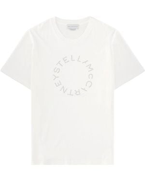 Stella McCartney Rhinestone-Embellished T-Shirt - White