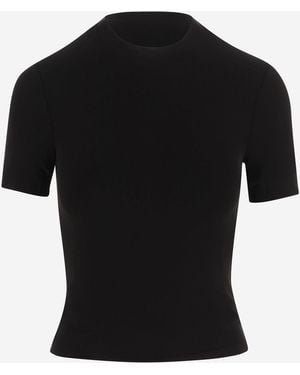 Maison Margiela Stretch Cupro T Shirt - Black