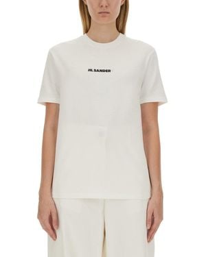 Jil Sander Cotton Crew Neck T-Shirt - White