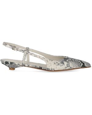 Sergio Levantesi Flavia Roccia Slingback Ballet Flat Shoe - Metallic