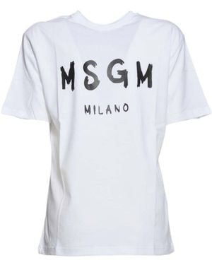 MSGM T-shirts En Polo's - Blauw