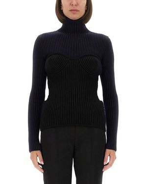 Jean Paul Gaultier Slim-Fit Corset Design Top - Schwarz