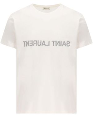 Saint Laurent T-shirt Mannen Katoen Wit