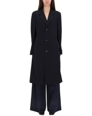 Maison Margiela Wool Coat - Blue