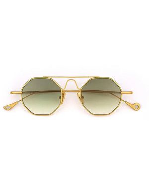 Eyepetizer Cosmopolitan Soho C.4 25 Gold/Grün Farbverlauf Sonnenbrille Unisex - Mehrfarbig