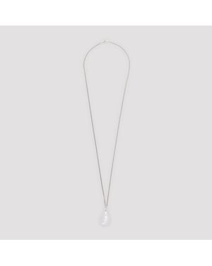 Phoebe Philo Pebble Necklace - White