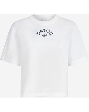 Patou Organic Cotton T Shirt With Logo - White