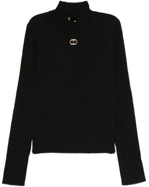 Twinset Zwillings -Sweatern schwarz