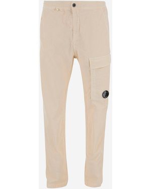 C.P. Company Stretch Cotton Pants - Natural