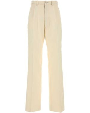 Maison Margiela Cream Mohair Blend Pant - Natural