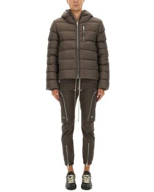 Rick Owens Hooded Puffer Jacket - Gray