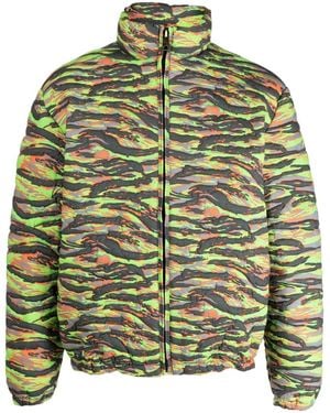 ERL Gefütterte Jacke Aus Jacquard - Grün