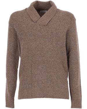Kangra Cashmere Kangra Kaschmirpullover Rasato Calato - Braun
