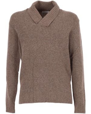 Kangra Cashmere Pullover Rasato Calato - Brown