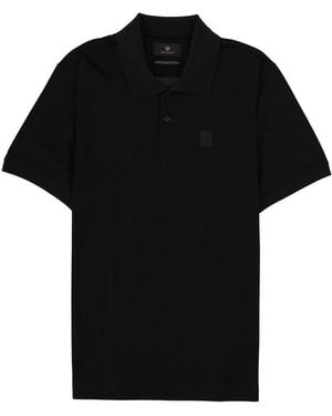 Belstaff Polo "Steel" Con Patch Logo - Black