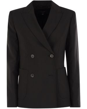 Weekend by Maxmara Ornati Double Breasted Blazer - Black