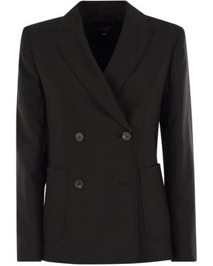 Weekend by Maxmara Ornati Double Breasted Blazer - Black