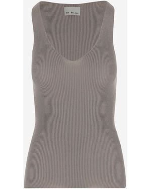 Sa Su Phi Canotta Di Seta - Grigio