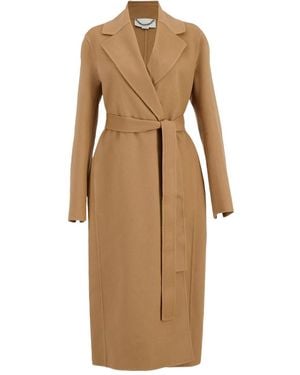 Stella McCartney Coats Camel - Natural
