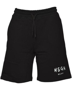 MSGM Pantalones cortos de - Negro
