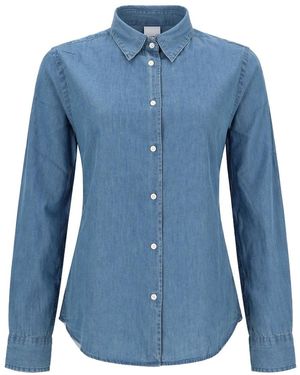 Aspesi Slim Solid Shirt - Blue
