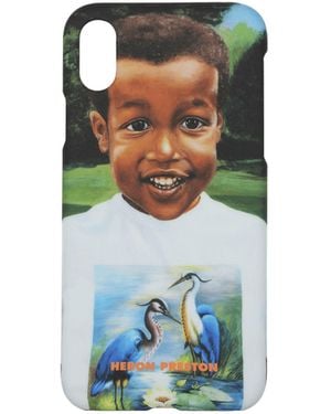 Heron Preston Porta Iphone Iphone Xs Uomo Pvc Multicolore - Blue
