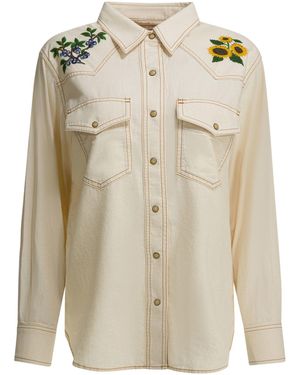 Filson "Embroidered Western" Casual Shirt - Natural
