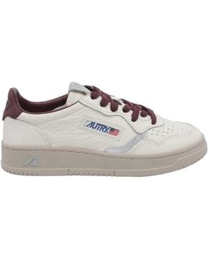 Autry Medalist Low Wom Ne19 Nubuck/Elephant/Laminated Fig - Grey